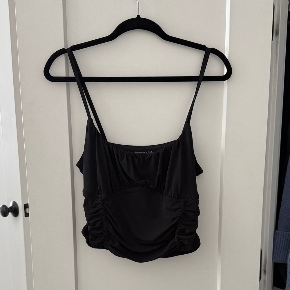 Abercrombie & Fitch Black Camisole Corset-Style Top